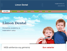 Tablet Screenshot of limondental.com